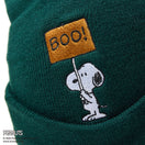ベーシック カフニット PEANUTS ピーナッツ スヌーピー ダークグリーン