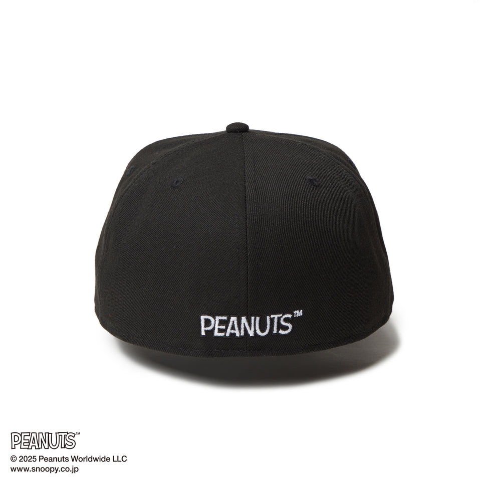 59FIFTY PEANUTS ピーナッツ スヌーピー ウッドストック ピンズ ブラック