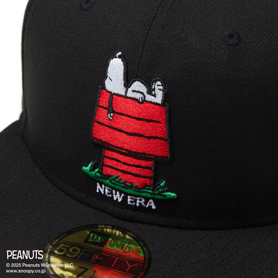 59FIFTY PEANUTS ピーナッツ スヌーピー ウッドストック ピンズ ブラック