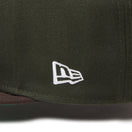 59FIFTY Powered by GORO NAKATSUGAWA（min-nano）オークランド・アスレチックス ダークシーウィード ブラウンバイザー