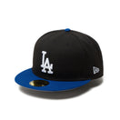 59FIFTY Powered by GORO NAKATSUGAWA（min-nano）ロサンゼルス・ドジャース ブラック ライトロイヤルバイザー