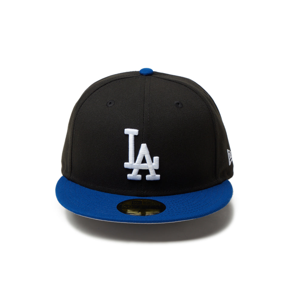 59FIFTY Powered by GORO NAKATSUGAWA（min-nano）ロサンゼルス・ドジャース ブラック ライトロイヤルバイザー