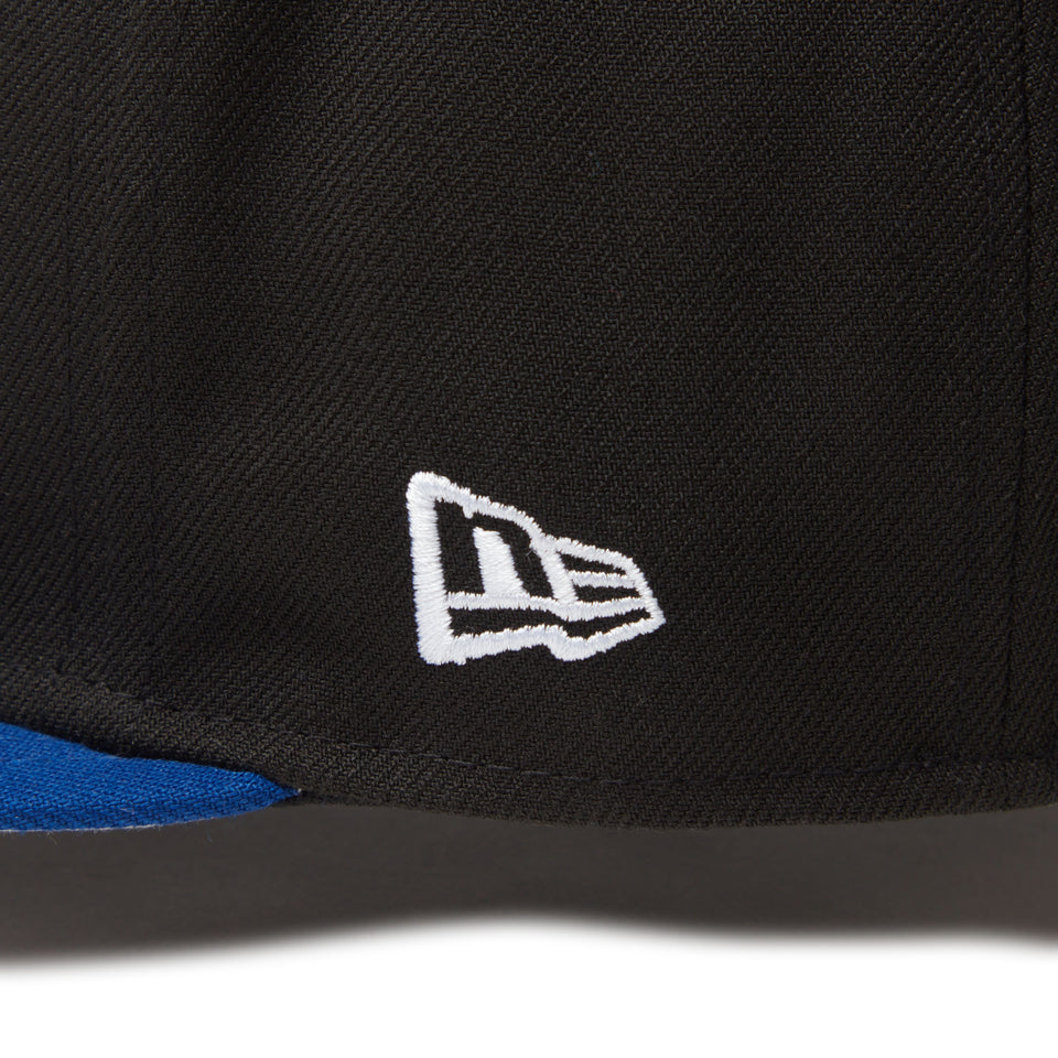 59FIFTY Powered by GORO NAKATSUGAWA（min-nano）ロサンゼルス・ドジャース ブラック ライトロイヤルバイザー