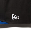 59FIFTY Powered by GORO NAKATSUGAWA（min-nano）ロサンゼルス・ドジャース ブラック ライトロイヤルバイザー
