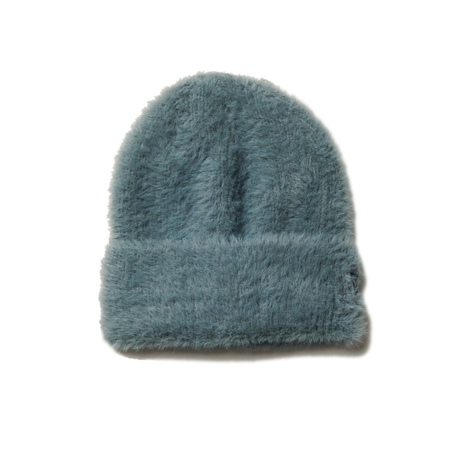 ベーシック カフニット Fluffy and Soft シャギー グレー