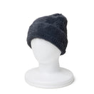 ベーシック カフニット Fluffy and Soft シャギー ネイビー