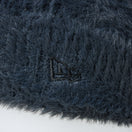ベーシック カフニット Fluffy and Soft シャギー ネイビー