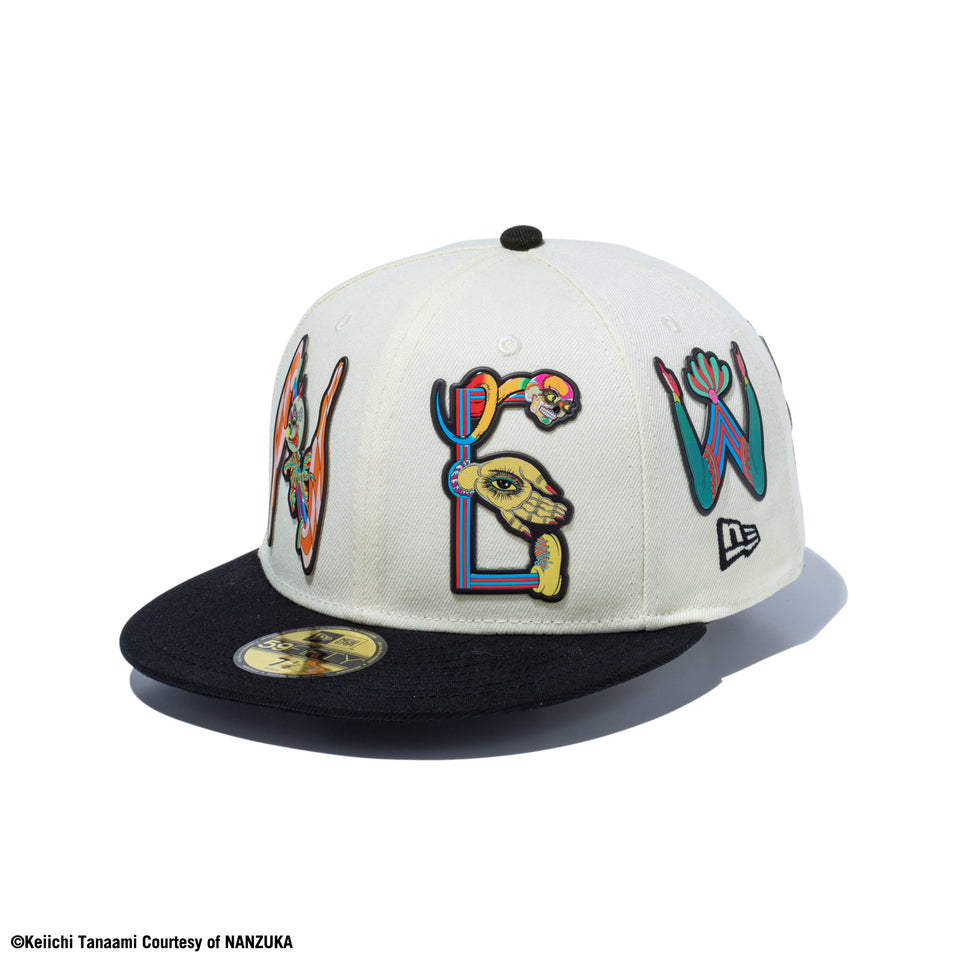 59FIFTY KEIICHI TANAAMI 田名網敬一 クロームホワイト ブラックバイザー