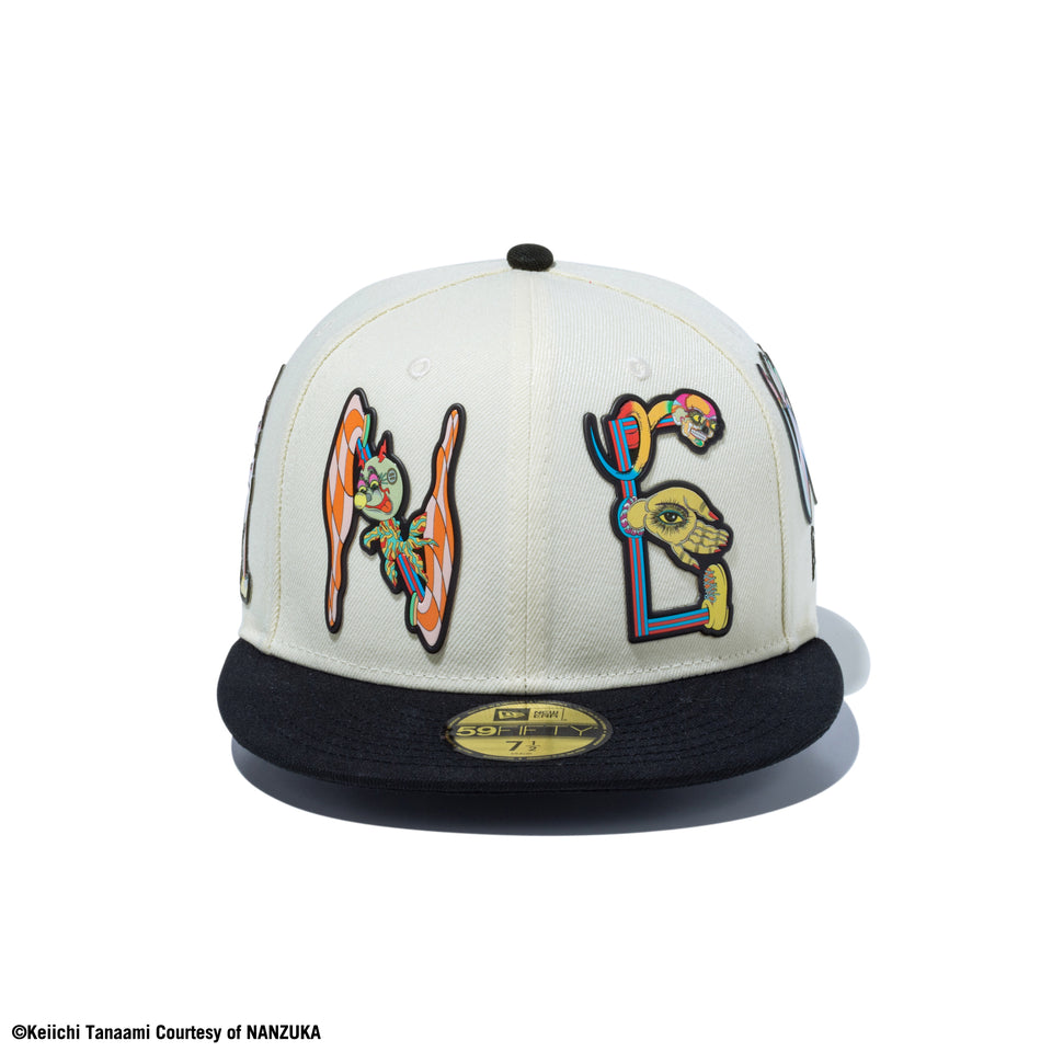 59FIFTY KEIICHI TANAAMI 田名網敬一 クロームホワイト ブラックバイザー