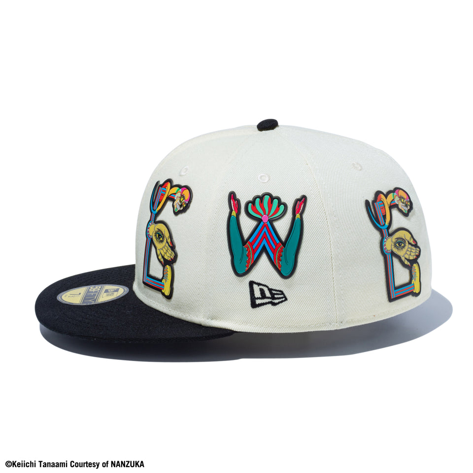 59FIFTY KEIICHI TANAAMI 田名網敬一 クロームホワイト ブラックバイザー