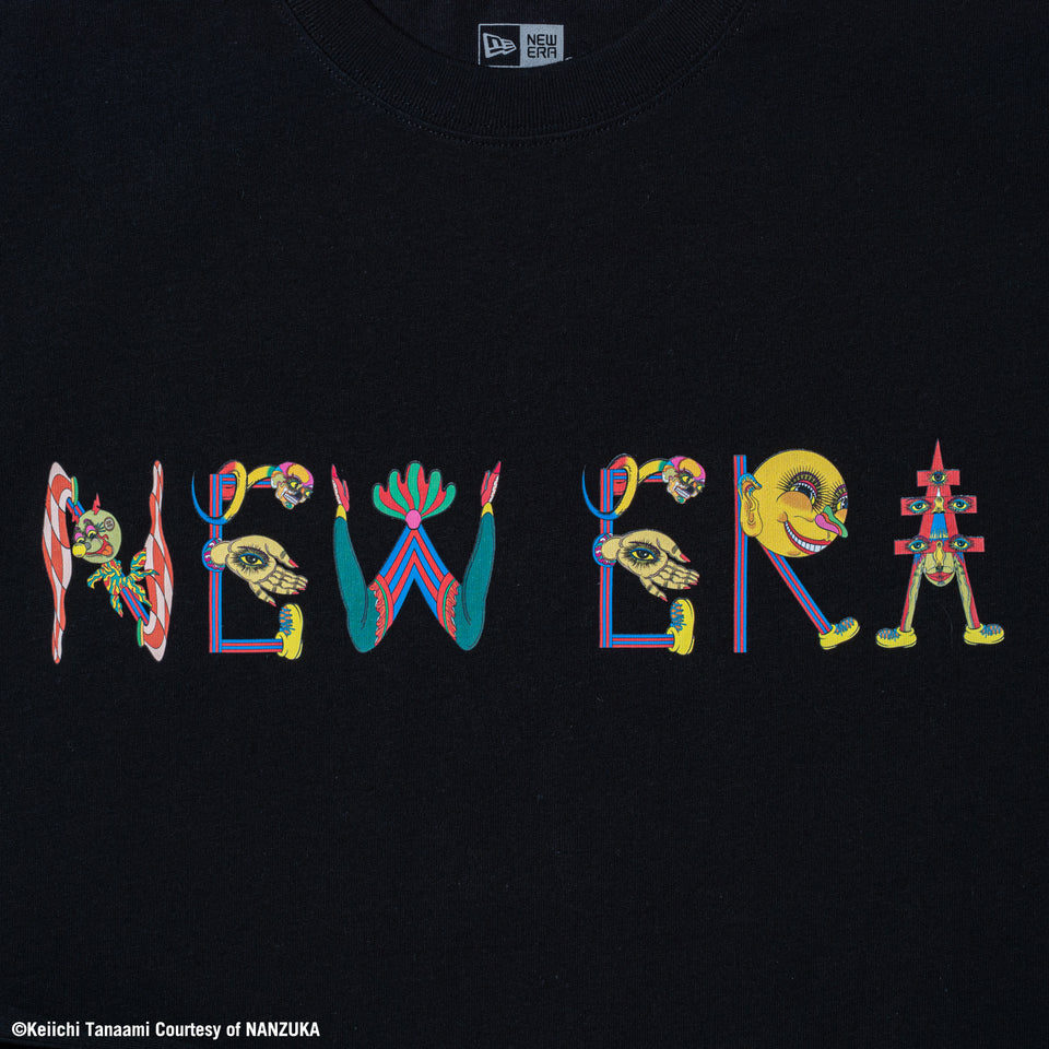 オーバーサイズド コットン Tシャツ KEIICHI TANAAMI 田名網敬一 ブラック