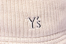 ニットバケット Y's SS25 アウトラインロゴ ストーン