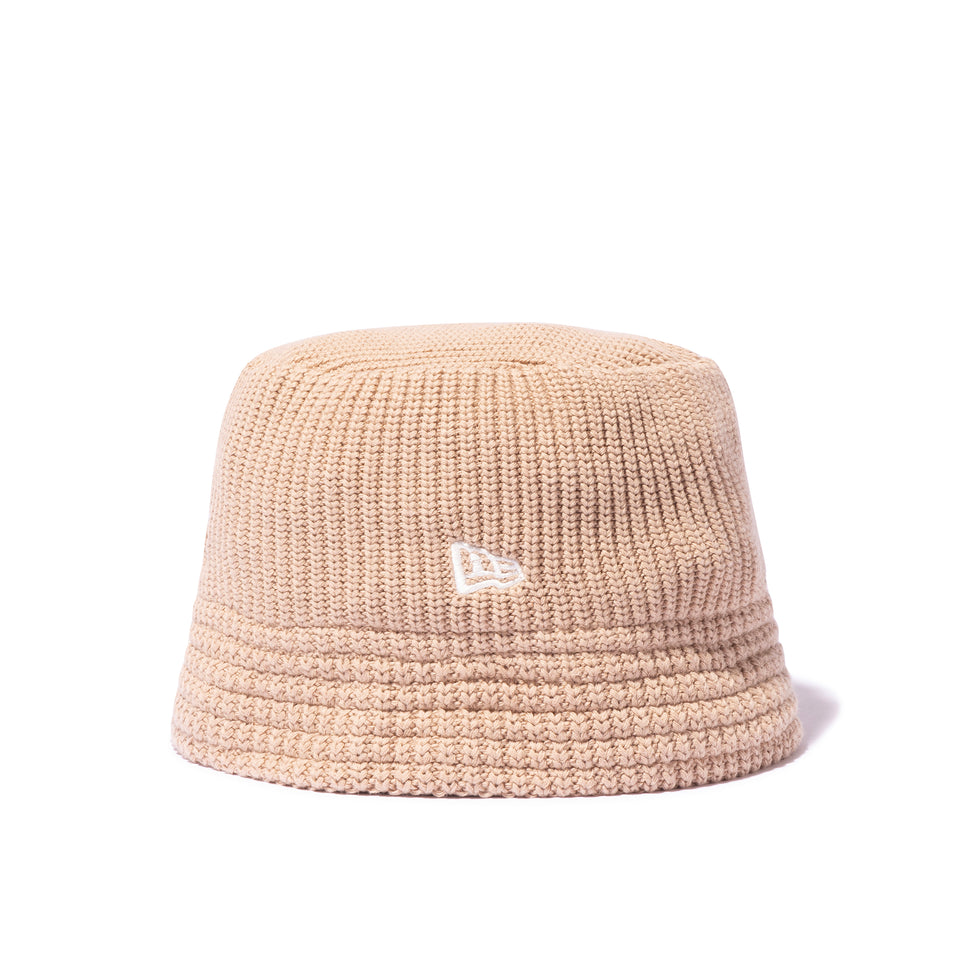 ニットバケット Y's SS25 アウトラインロゴ ベージュ