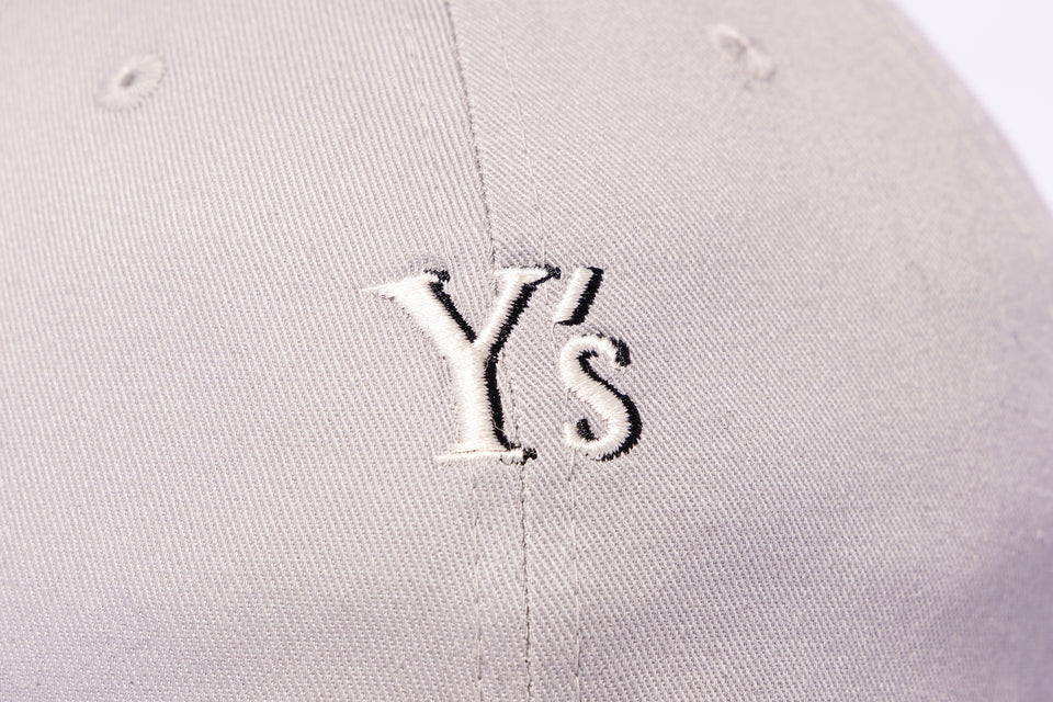 9TWENTY ロングバイザー Y's SS25 アウトラインロゴ グレー
