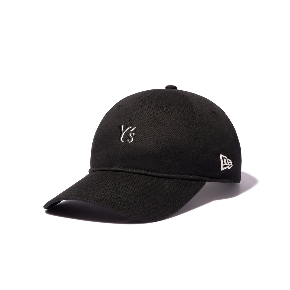 9TWENTY ロングバイザー Y's SS25 アウトラインロゴ ブラック