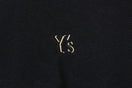 裏毛 スウェット プルオーバーフーディー Y's SS25 アウトラインロゴ ブラック