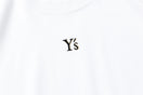 半袖 コットン Tシャツ Y's SS25 ミニロゴ ホワイト レギュラーフィット