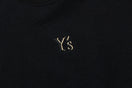 半袖 コットン Tシャツ Y's SS25 ミニロゴ ブラック レギュラーフィット