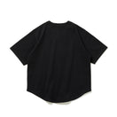 半袖 ヘビーウェイト コットン ベースボールシャツ Y's SS25 アウトラインロゴ ブラック