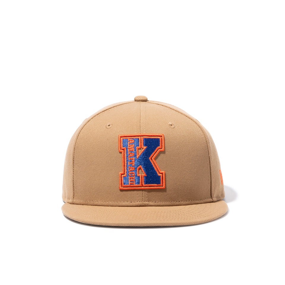 9FIFTY KAMAITACHI かまいたち カレッジロゴ カーキ