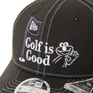 9SEVENTY ストレッチスナップ SESAME STREET セサミストリート Golf is Good ブラック | ゴルフ