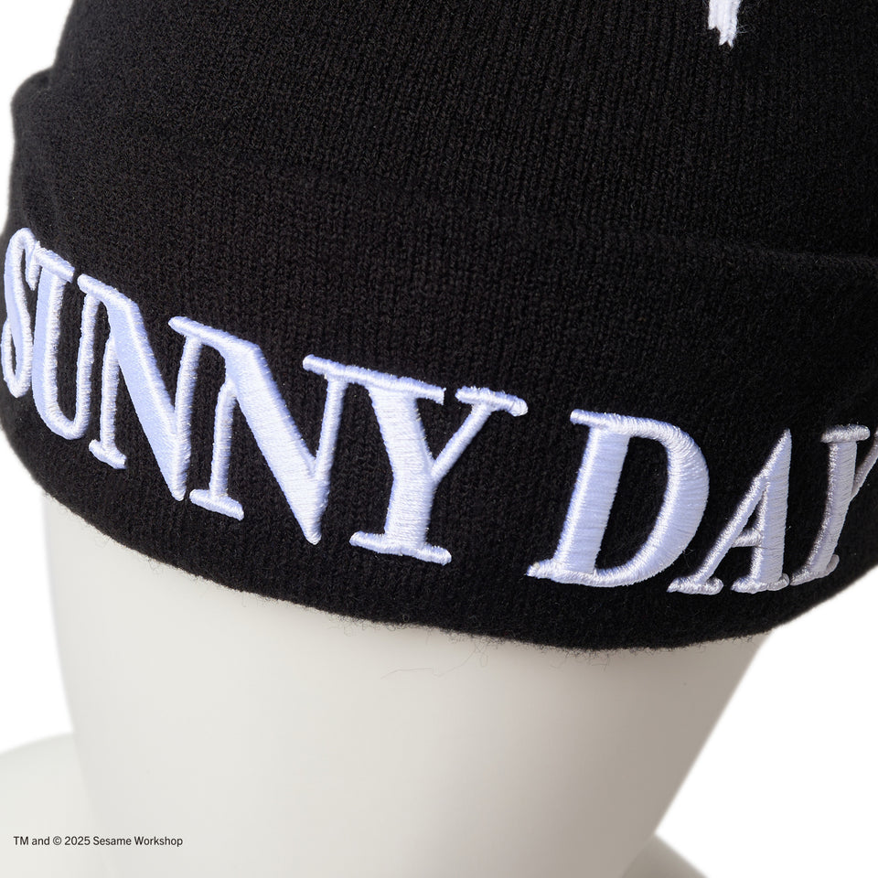 ベーシック カフニット SESAME STREET セサミストリート SUNNY DAY Elmo エルモ ブラック