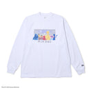 長袖 オーバーサイズド コットン Tシャツ SESAME STREET セサミストリート Baseball ホワイト