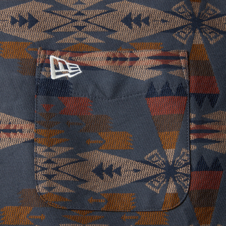 長袖 オーバーサイズド シャツ Pendleton ネイビー