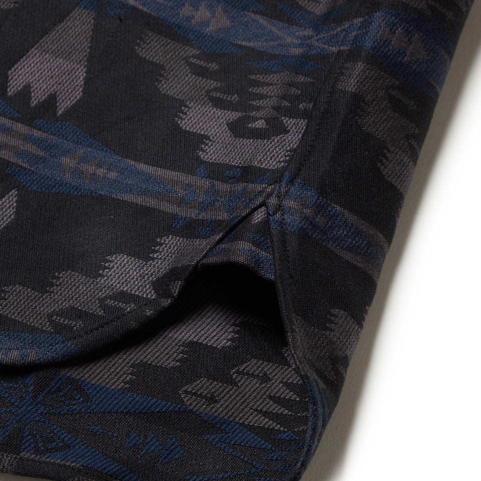 長袖 オーバーサイズド シャツ Pendleton ブラック
