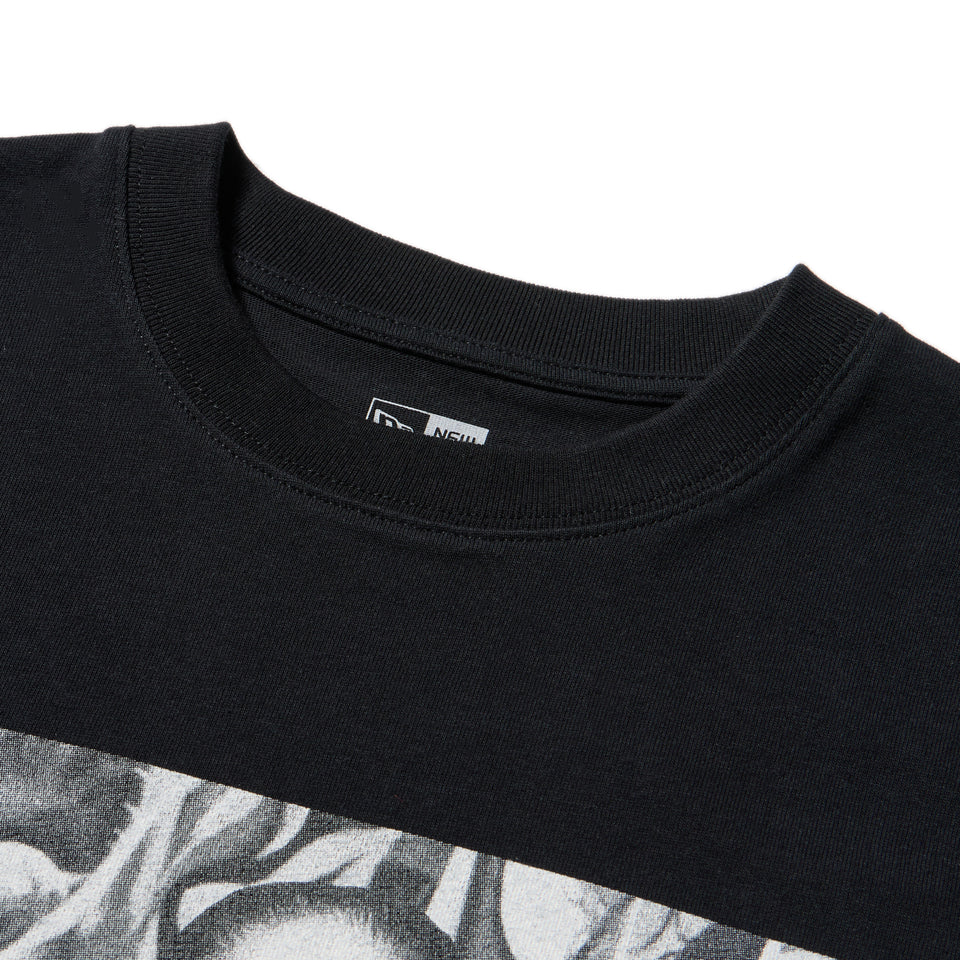 長袖 レギュラーフィット コットン Tシャツ TARO OKAMOTO 岡本太郎 フォト ブラック | NEW ERA ニューエラ公式オンラインストア