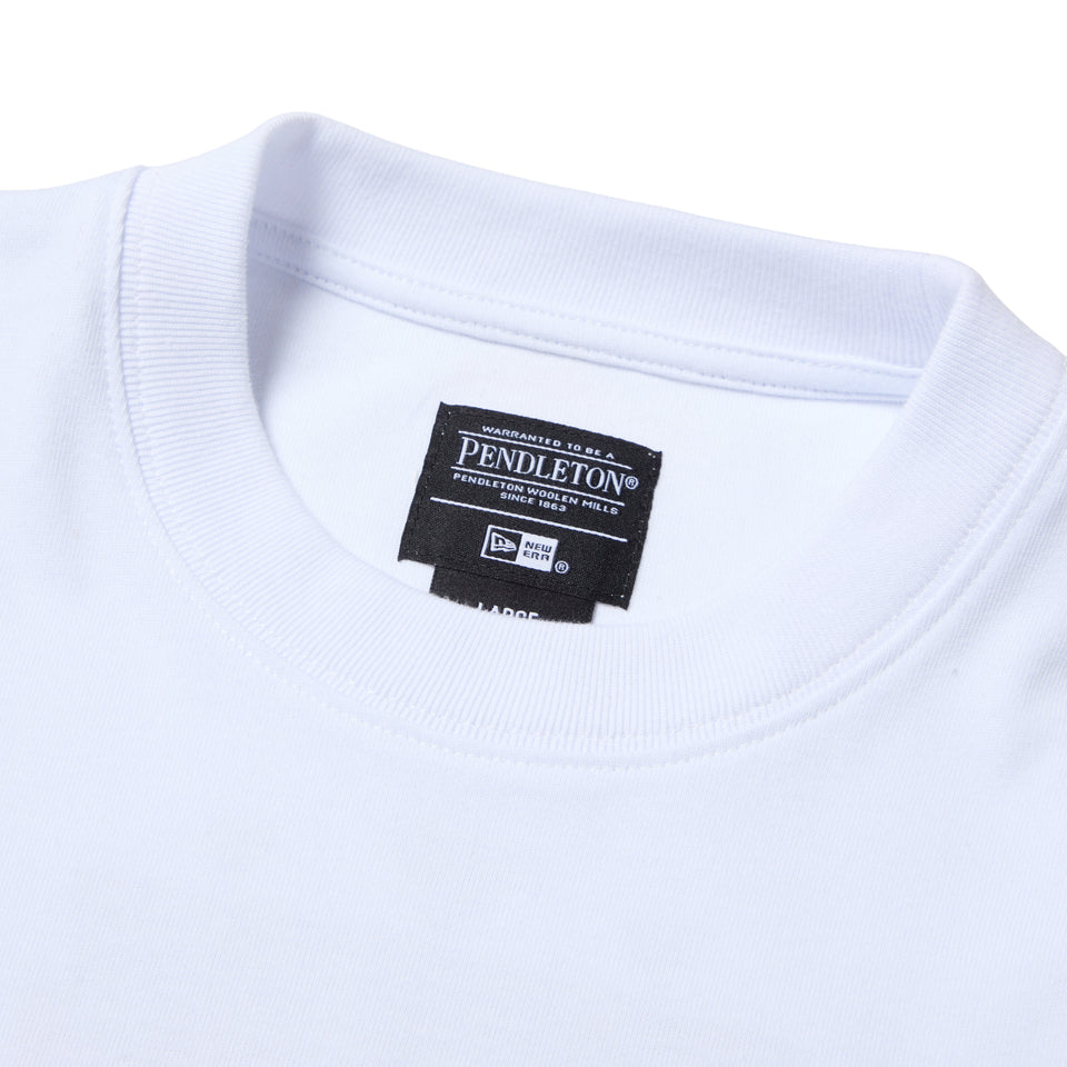 長袖 コットン Tシャツ Pendleton ホワイト レギュラーフィット