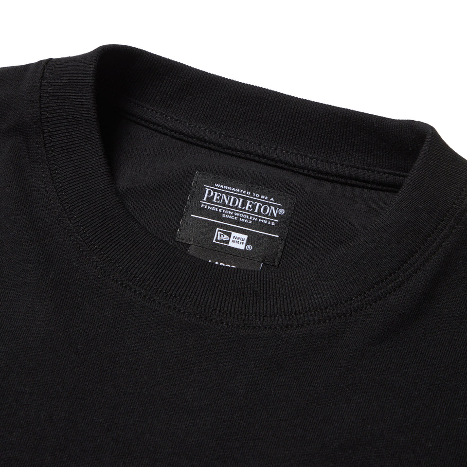 長袖 コットン Tシャツ Pendleton ブラック レギュラーフィット