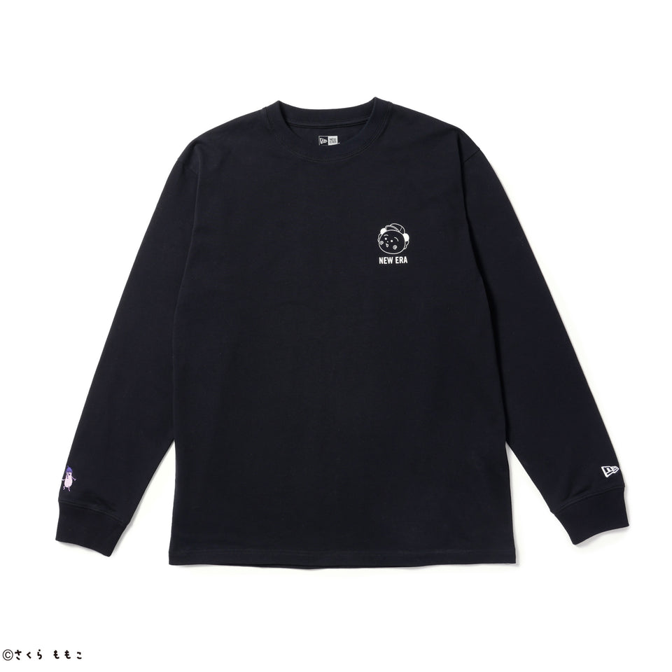 長袖 コットン Tシャツ コジコジ COJI-COJI ブラック レギュラーフィット | NEW ERA ニューエラ公式オンラインストア