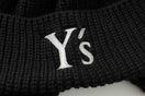 ニットトラッパー Y's FW25 ブラック × グレー