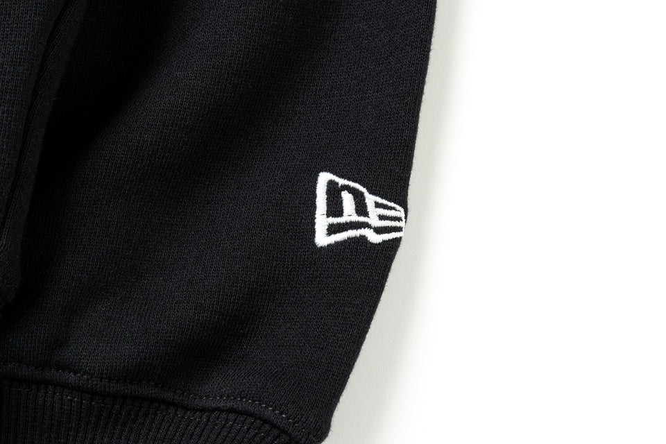 裏毛 オーバーサイズド スウェット ハーフジップ Y's FW25 ブラック