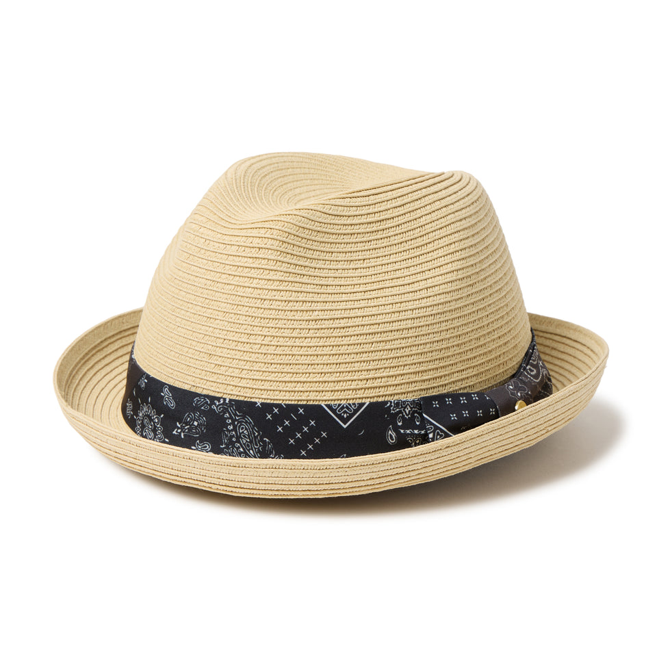 The Fedora フェドーラ ブラックペイズリーテープ ナチュラル 26SS | NEW ERA ニューエラ公式オンラインストア
