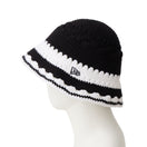 クロシェ ニットバケット Crochet Knit Border ブラック/ホワイト | NEW ERA ニューエラ公式オンラインストア