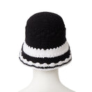 クロシェ ニットバケット Crochet Knit Border ブラック/ホワイト | NEW ERA ニューエラ公式オンラインストア