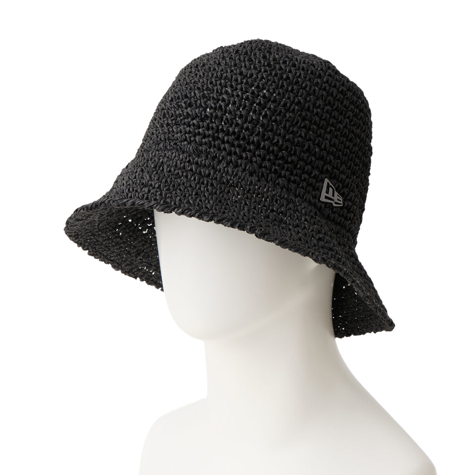 バケット01 セーラーブリム Paper Crochet Hat ブラック | NEW ERA ニューエラ公式オンラインストア