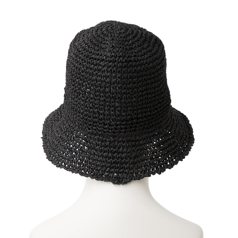 バケット01 セーラーブリム Paper Crochet Hat ブラック | NEW ERA ニューエラ公式オンラインストア