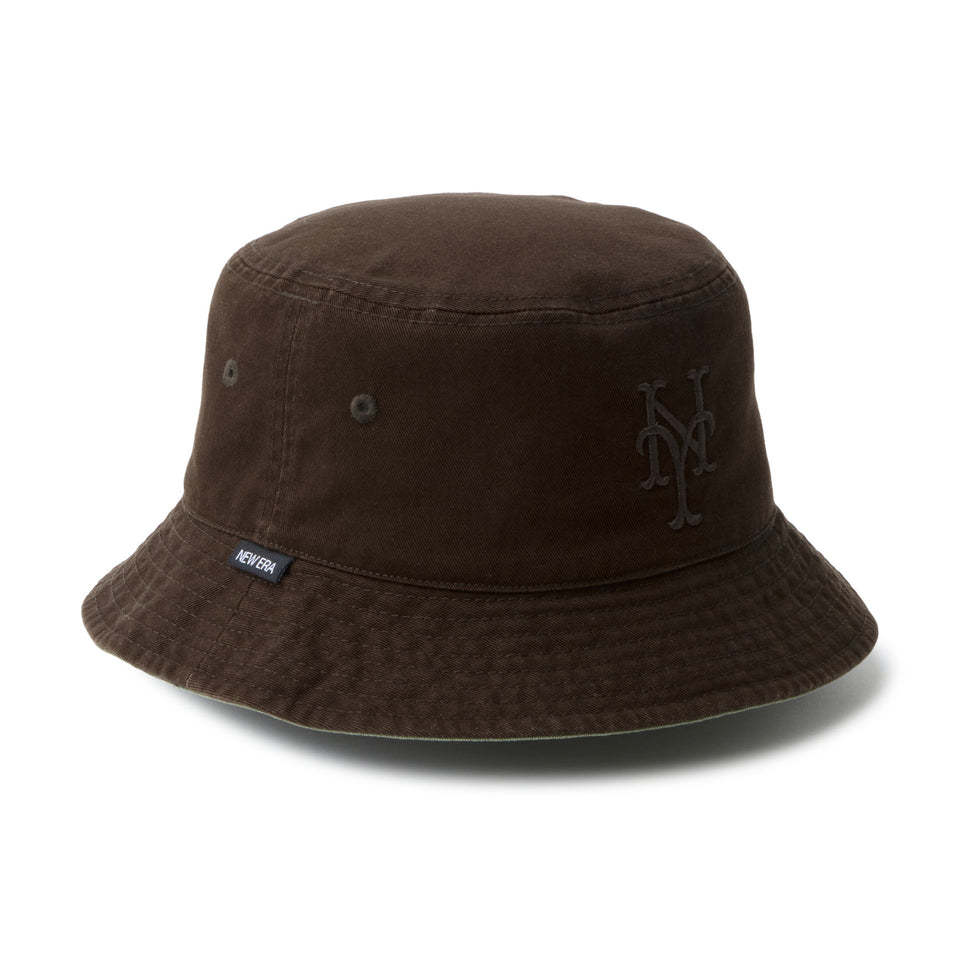 バケット01 MLB Bucket Hat リバーシブル Reversible ニューヨーク・メッツ バーントウッド/ニューオリーブ | NEW ERA ニューエラ公式オンラインストア