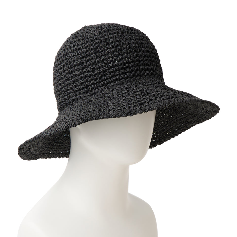 アドベンチャー ワイドブリム Paper Crochet Hat ブラック | NEW ERA ニューエラ公式オンラインストア