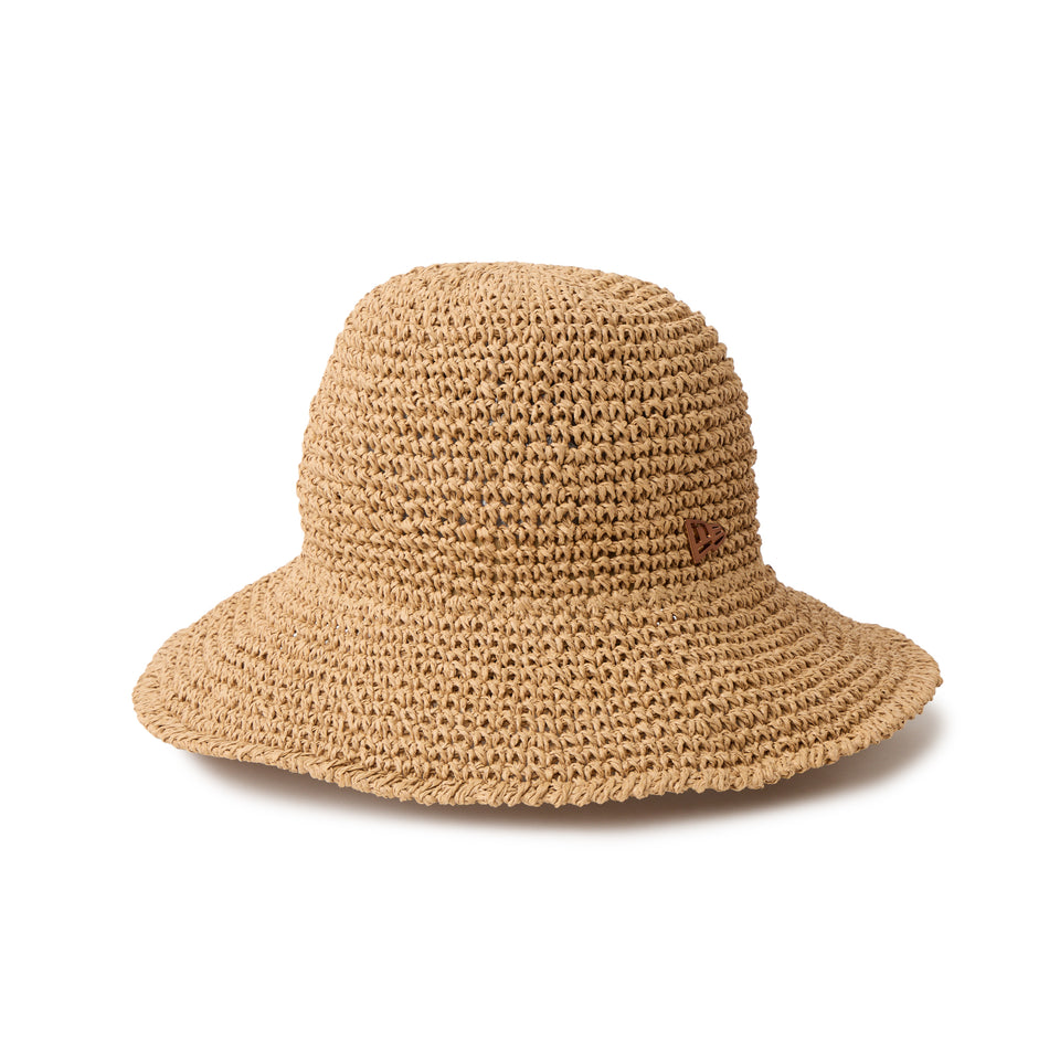 アドベンチャー ワイドブリム Paper Crochet Hat ベージュ | NEW ERA ニューエラ公式オンラインストア