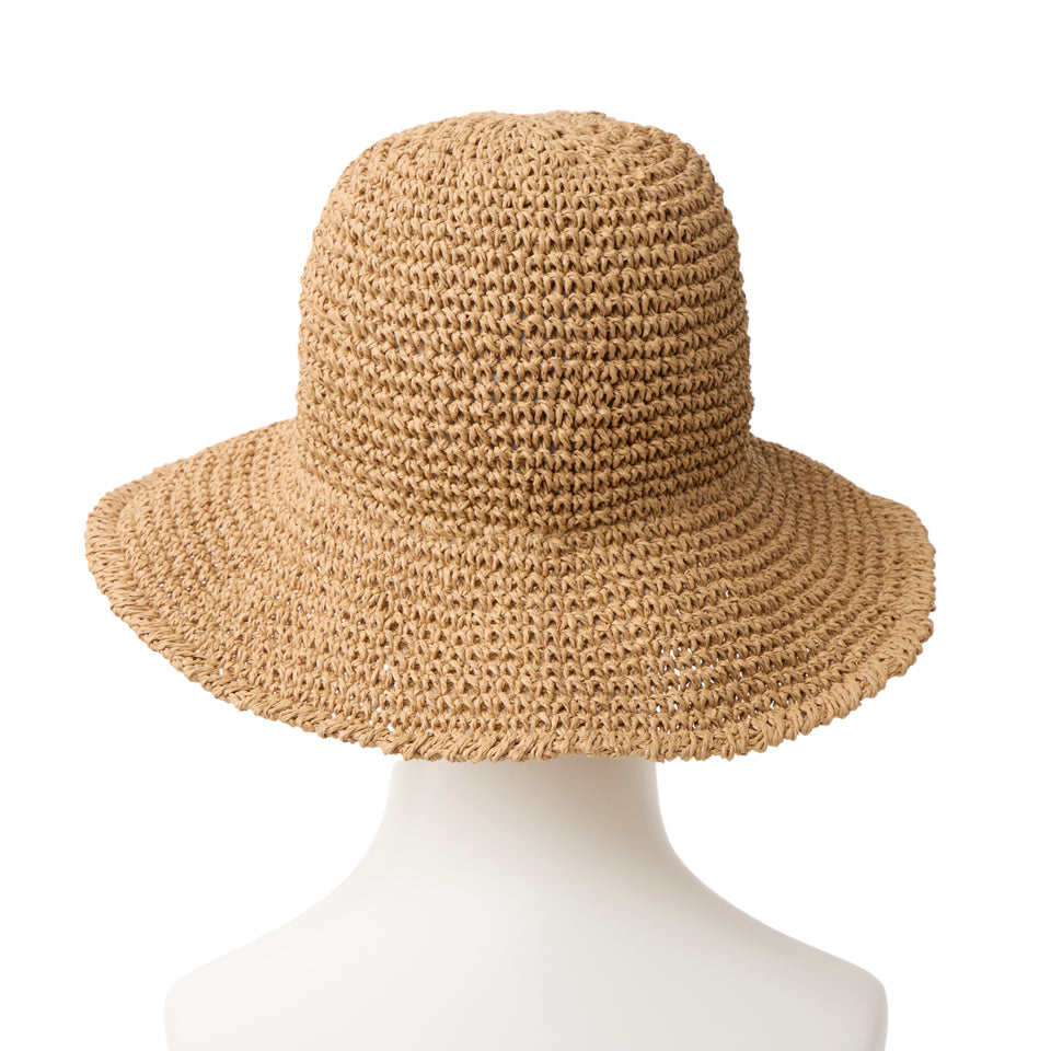 アドベンチャー ワイドブリム Paper Crochet Hat ベージュ | NEW ERA ニューエラ公式オンラインストア