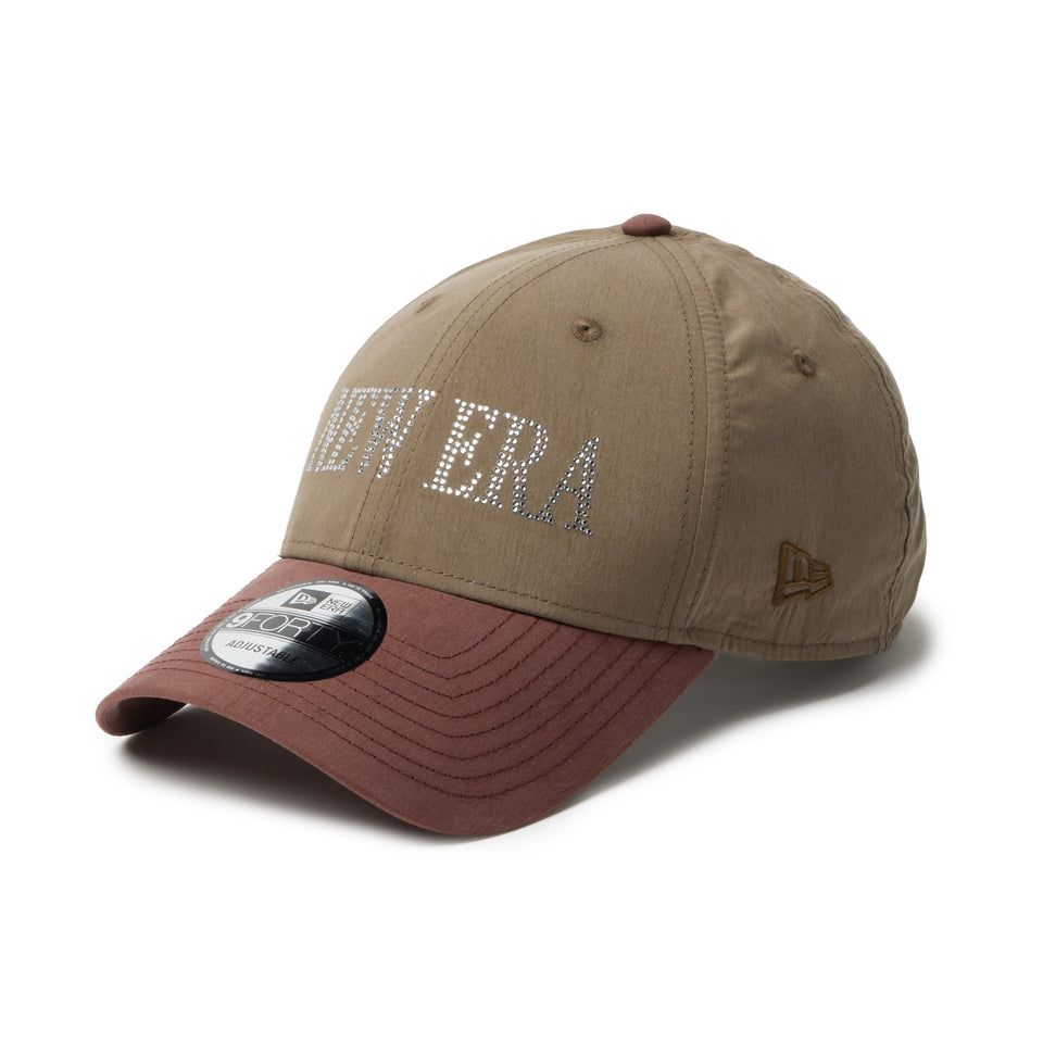 9FORTY クロスストラップ NEW ERA Rhinestone モス/ブラウン | NEW ERA ニューエラ公式オンラインストア
