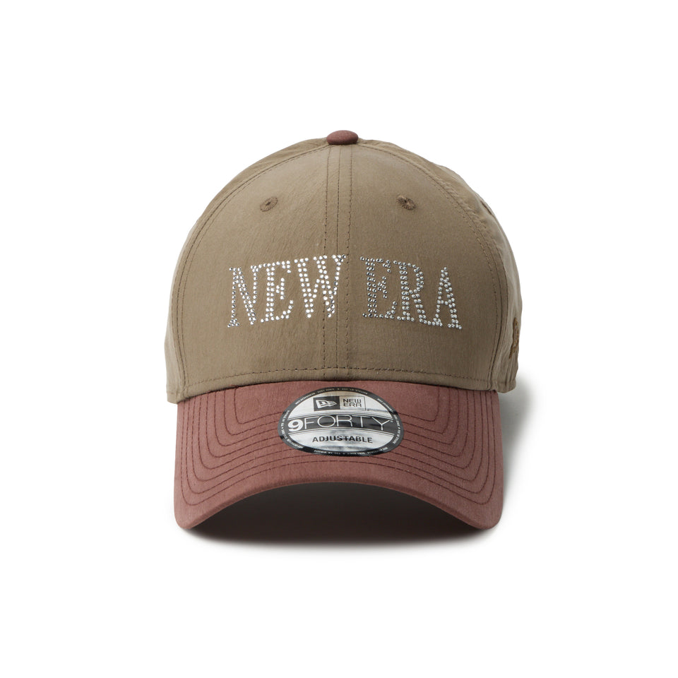 9FORTY クロスストラップ NEW ERA Rhinestone モス/ブラウン | NEW ERA ニューエラ公式オンラインストア