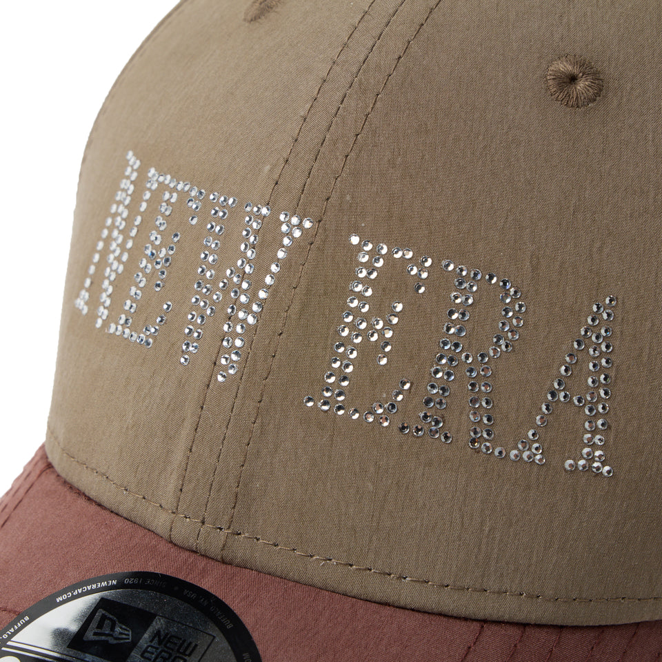 9FORTY クロスストラップ NEW ERA Rhinestone モス/ブラウン | NEW ERA ニューエラ公式オンラインストア
