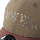 9FORTY クロスストラップ NEW ERA Rhinestone モス/ブラウン | NEW ERA ニューエラ公式オンラインストア