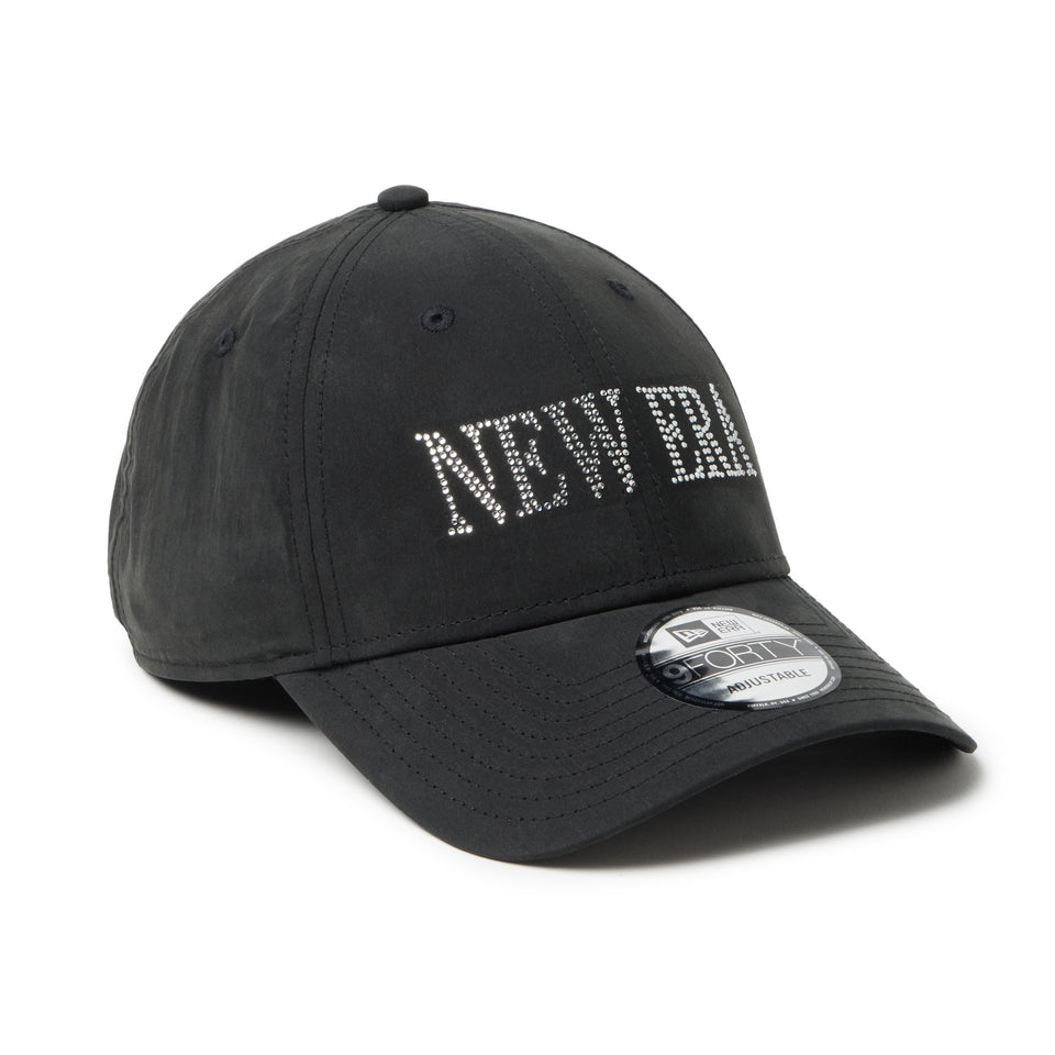 9FORTY クロスストラップ NEW ERA Rhinestone ブラック | NEW ERA ニューエラ公式オンラインストア