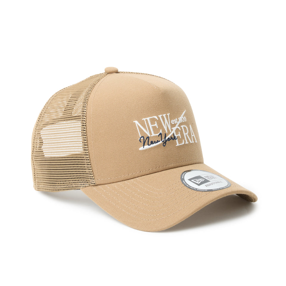 9FORTY A-Frame　トラッカー Wind Logo カーキ 26SS | NEW ERA ニューエラ公式オンラインストア